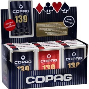 Baralho 139 Copag naipe tradicional - Caixa com 12 unidades