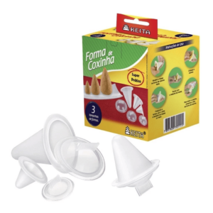 Conjunto com 3 Formas de coxinha Keita