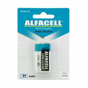 Bateria 9V Alfacell Alcalina 6LR61