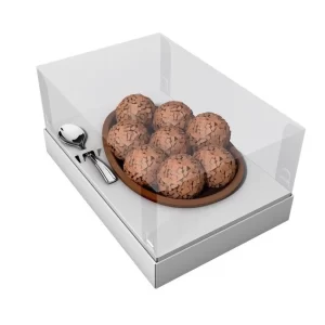 Caixa com 5 Embalagens para ovo de colher 500g