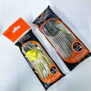 Colher sobremesa Silver Plastic