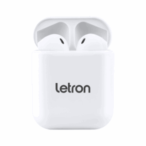 Fone de ouvido sem fio box branco Letron case carregador bluetooth