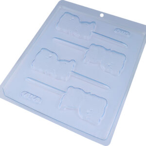 Kit com 10 Formas de pirulito cachorro Bwb cód.404