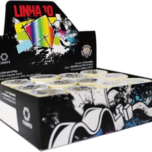 Kit com 12 Linha pipa corrente tubão 457mts - 500 jardas