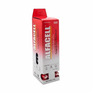 Pilha comum AAA Alfacell palito com 60 unidades