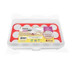 Porta ovos Keita com 15 cavidades