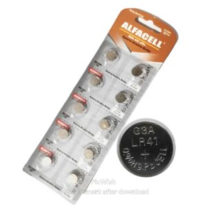 Bateria Alfacell AG3 LR41 com 10 unidades