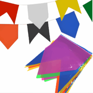 Bandeirolas para festa junina - Bandeirinhas coloridas Dudinha & Julhinha 7m