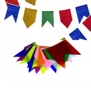 Bandeirolas para festa junina - Bandeirinhas de seda coloridas 10mts