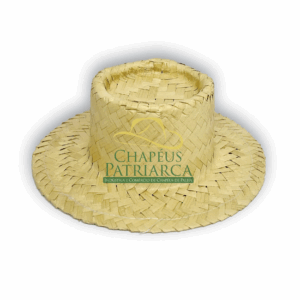 Chapéu palha boneca frizada mini 13,5cm Patriarca