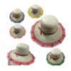 Chapeu palha brasilia com renda - 28390 (9)