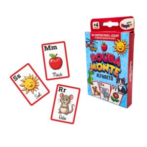 Jogo de cartas Rouba monte alfabeto Mini Toys