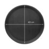 Bandeja antiderrapante redonda grande 40cm - 28903 (5)