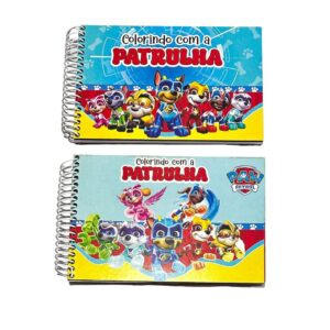 Livro de Colorir Patrulha Canina capa dura com 40 folhas