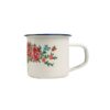 Caneca esmaltada floral 5cm - 18390 (1)