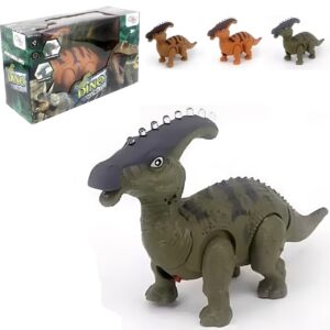 Dinossauro Papassauro dino world com som, luzes e movimento Wellmix