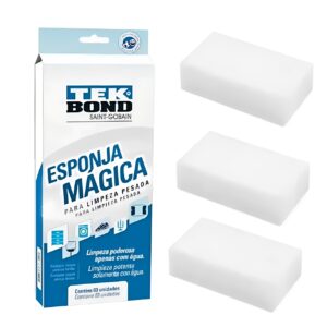 Esponja Magica de limpeza pesada Tekbond com 3 unidades