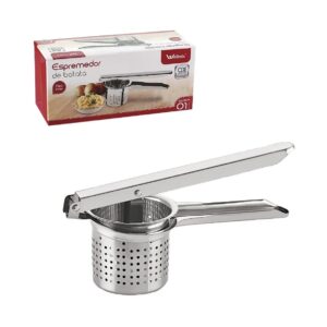 Espremedor Amassador de batata e legumes manual em aço Inox Wellmix