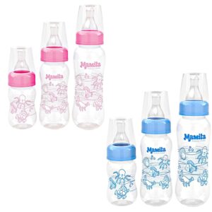 Kit com 3 Mamadeira decorada de 80ml, 150ml e 240ml Mamita