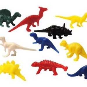Kit com 20 Mini Dinossauros de plástico Apas