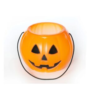 Balde abobora halloween com alça Mirandinha