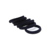 Amarrador de cabelo meia preto 12x6 - 22293 (2)
