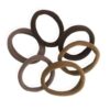 Amarrador para cabelo meia marrom 12x12 - 29348 (2)