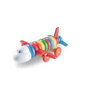 Brinquedo aviãozinho com argolas didático monta e desmonta Maralex