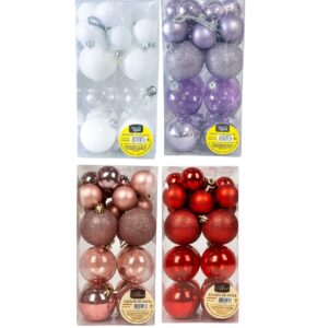 Kit com 27 Bola de natal 4cm e 6cm - enfeite bolinhas de natal Wincy