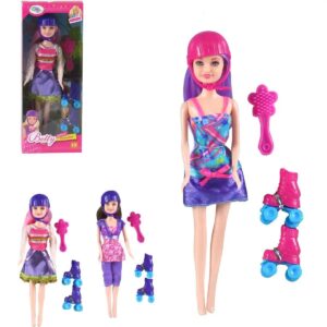 Boneca Betty/Mary estilo patinadora Wellmix