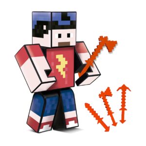 Boneco Mike 15cm c/ 3 ferramentas Algazarra Gamer Skin Stremears