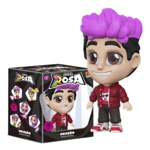 Boneco Robson tropa dos rosas 15cm vinil Algazarra - Coleção TikTok Youtuber