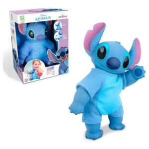 Boneco Stitch amor de filhote vinil 33cm Roma - Coleção Disney