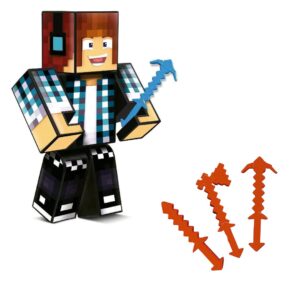Boneco Authentic Games 15cm c/ 3 ferramentas Algazarra Gamer Skin Stremears