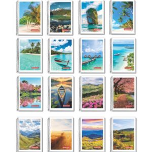 Caderno pequeno espiral 1/4 capa flexível 48 folhas PanAmericana
