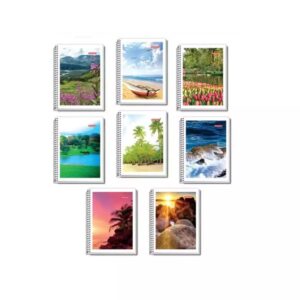 Caderno pequeno espiral 1/4 capa flexível 96 folhas PanAmericana