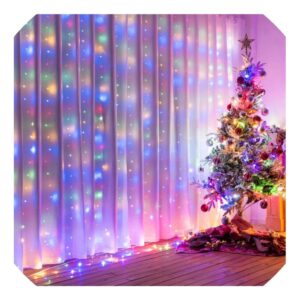 Cortina de led pisca-pisca 300 leds 3m x 3m bivolt - enfeite natal Wincy
