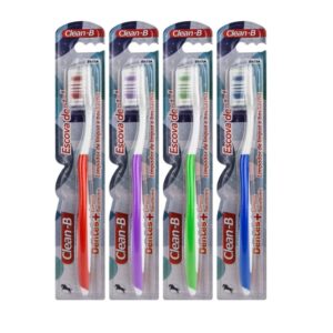 Kit com 12 Escova dental adulto macia CleanB CB-891