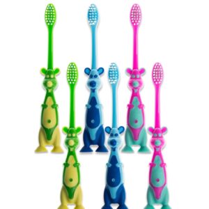 Kit com 12 Escova dental infantil macia ratinho CleanB