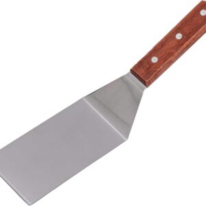 Espátula curva de inox cabo madeira 30cm Tuut - Linha Premium Wood