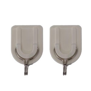 Kit com 2 Gancho Adesivo plástico 7x4,5cm Tuut