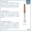 Garfo inox cabo madeira acacia - 31604 (2)