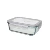 Pote hermetico vidro retangular 1l - 29958