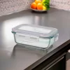 Pote hermetico vidro retangular 370ml - 29956 (1)