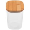 Pote vidro quadrado hermetico 280ml tp bambu - 30989 (2)