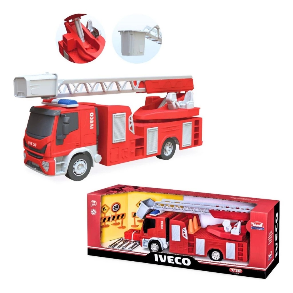 Caminhão de bombeiro infantil Iveco Tector Usual brinquedos - Bocao ...