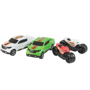 Conjunto carro e moto Bs Street Bs Toys