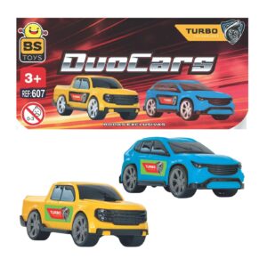 Kit com 2 Carrinho duo car infantil de brinquedo Bs Toys