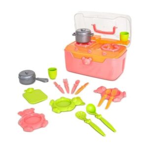Maleta Fogão de cozinha com acessórios Roma Brinquedo
