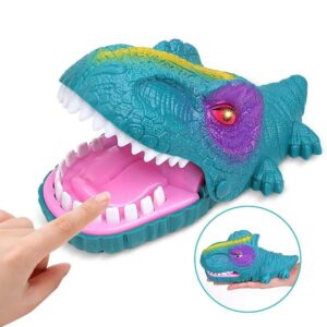 Jogo dino maluco que morde pega-pega que aperta os dentes Dm Toys